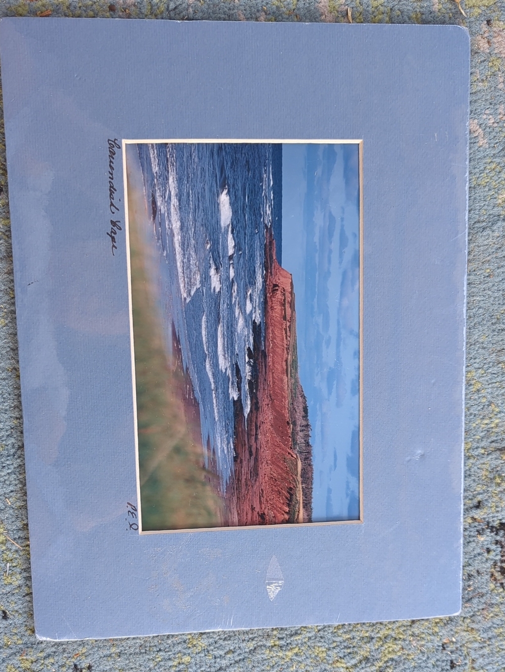 Blue Coastal Landscape Wall Art Print